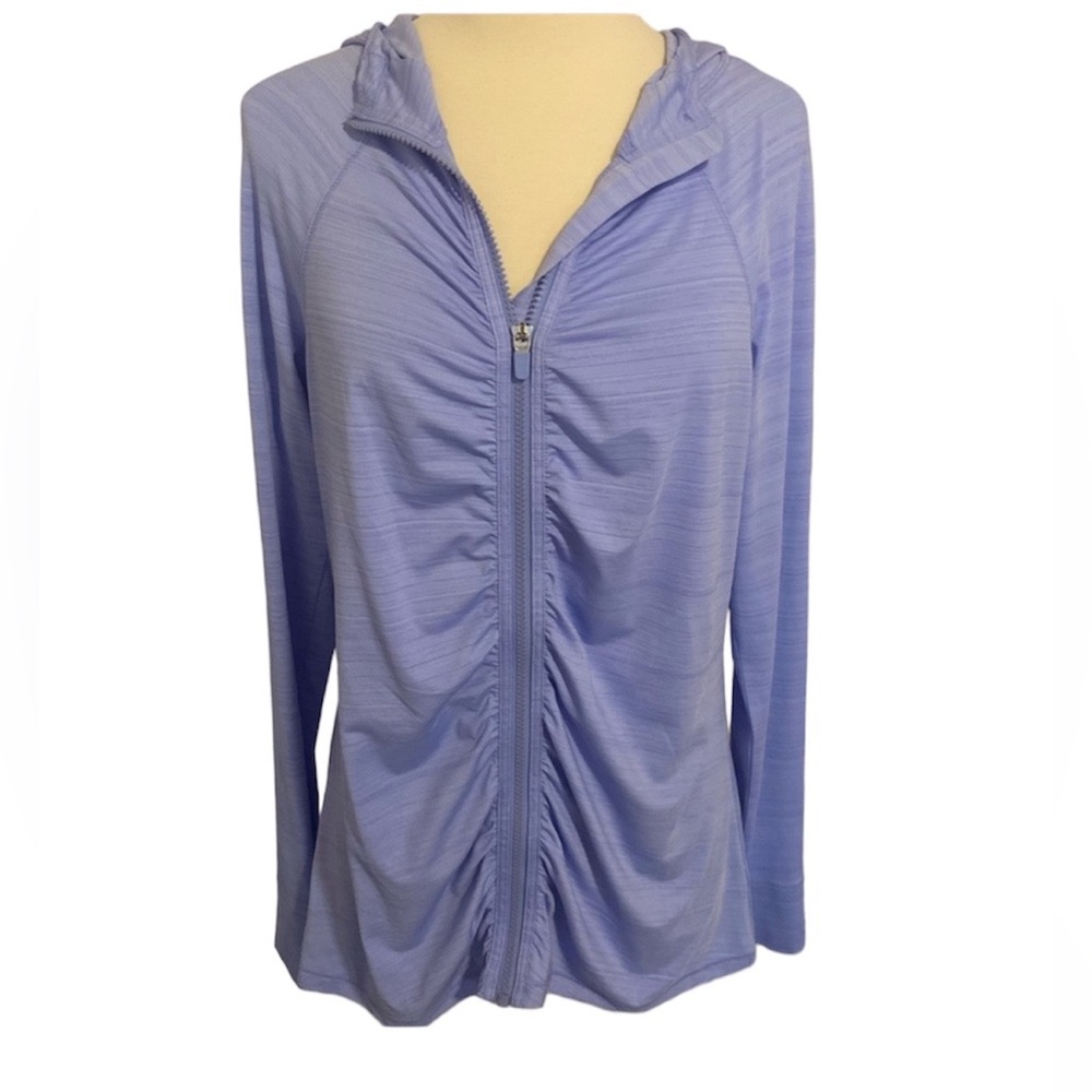 ATHLETA Women's Light Blue Hooded Jacket
